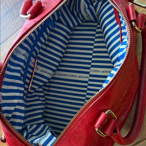 Rebecca Minkoff Cherry Red Leather Satchel - Picture 5 of 7